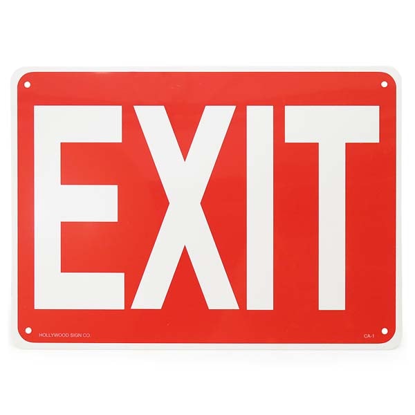 HOLLYWOOD SIGN CO.】EXIT イグジット 出口 サイン | ALL ITEM | RINKY