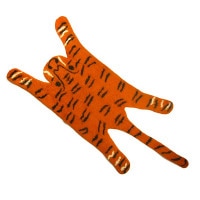 TUDI BILLO  ե ޥå Tiger Felt Mat