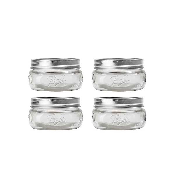 ball �ڥܡ����MASON JAR �ᥤ���󥸥㡼 8oz �磻�ɥޥ��� ���饹��¸�� (250ml) 4�ܥ��å�