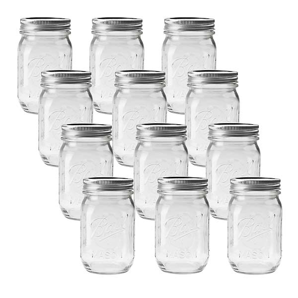 ball ڥܡMason Jar ᥤ󥸥㡼 16oz 쥮顼ޥ 饹¸ (480ml) 1