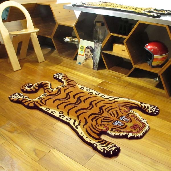 ٥  饰 ޥå MTibetan Tiger Rug ׷ ޥå 130cm