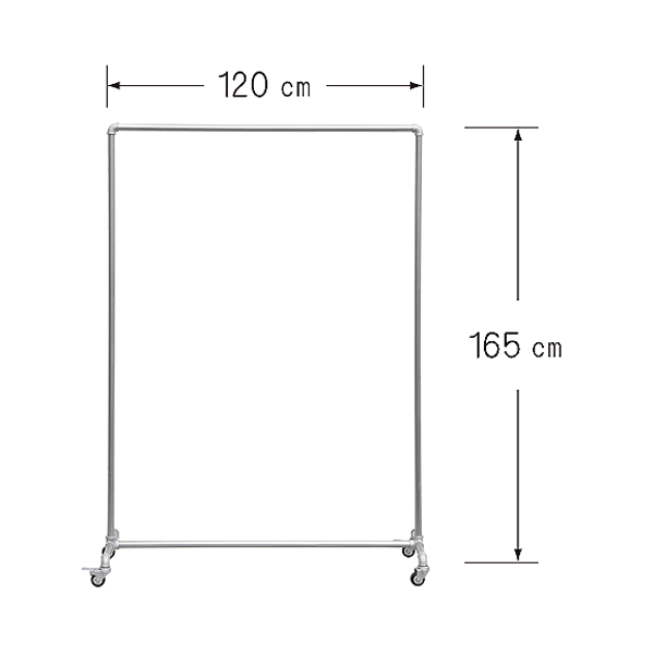 ������ �����ȥϥ󥬡���å� Garments Rack ��M�� ��120�߹�165cm