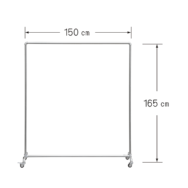 ������ �����ȥϥ󥬡���å� Garments Rack ��L�� ��150�߹�165cm