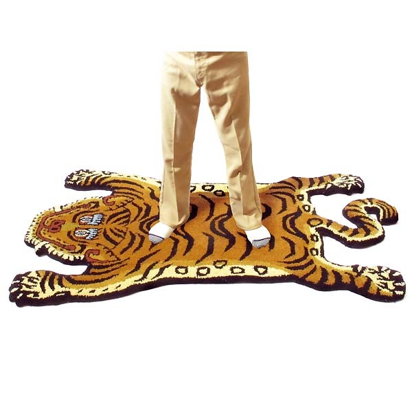 ���٥��� �������� �饰 �ޥå� ��L��Tibetan Tiger Rug �׷� �ޥå� 160cm