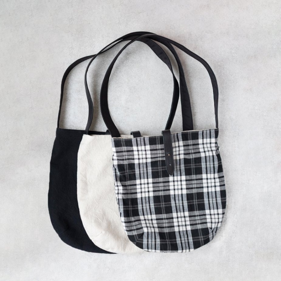 ワンハンドル ラウンドトート 