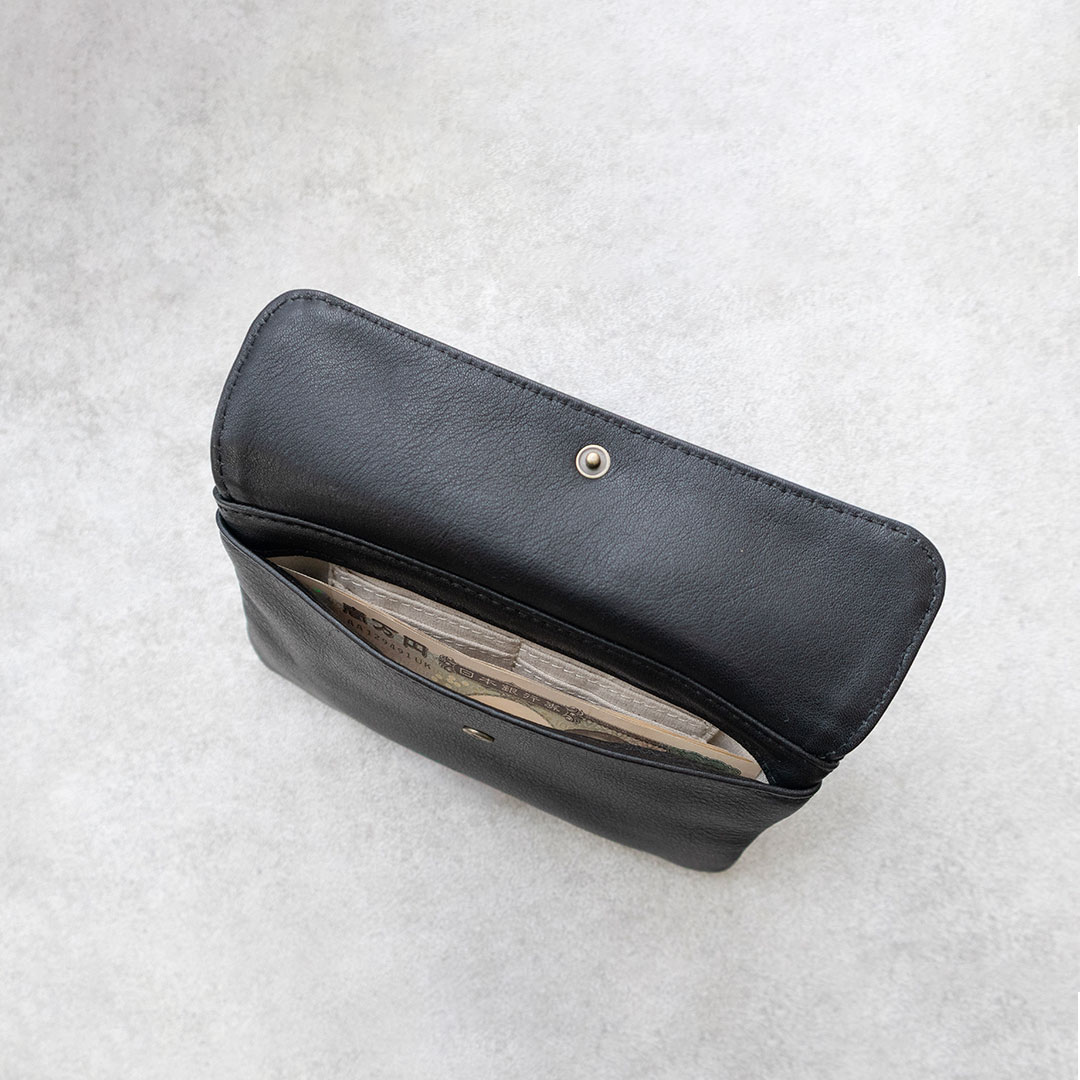 小さな長財布 / シンプルな2ポケット薄型長財布