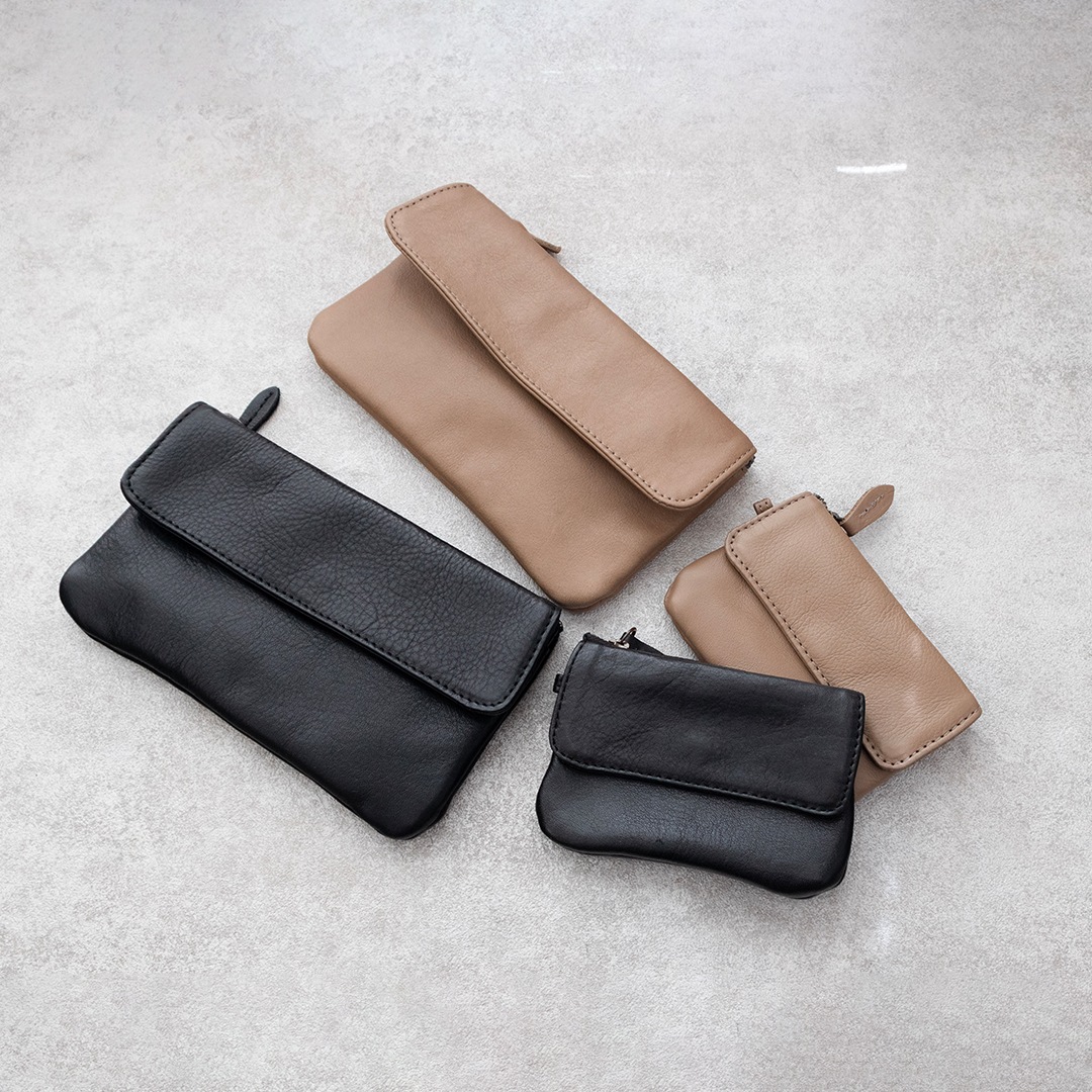 小さな長財布 / シンプルな2ポケット薄型長財布