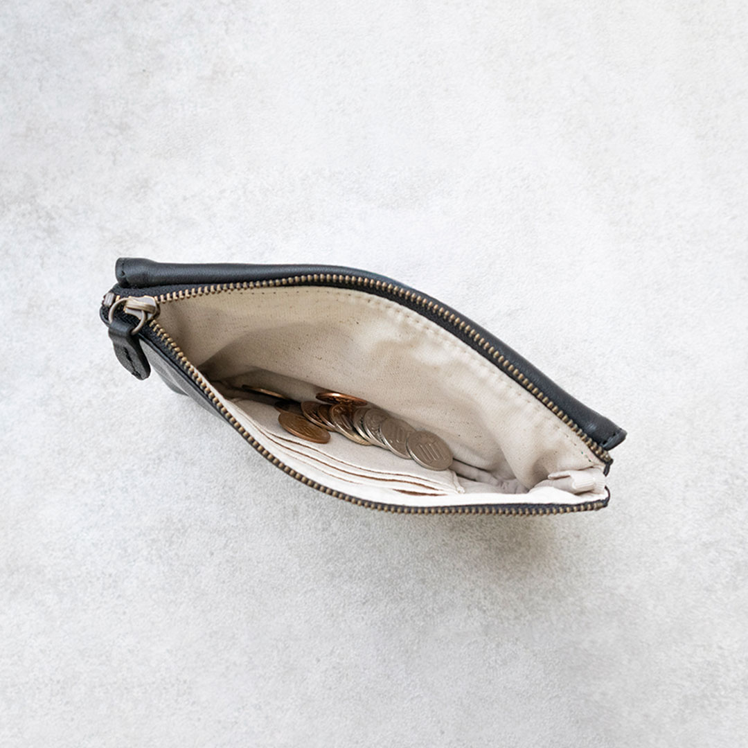 小さな長財布 / シンプルな2ポケット薄型長財布