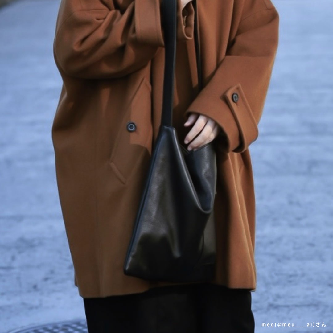 「暮らす」に寄り添う 外ポケット付きソフトレザー3waybag [ai&meg]