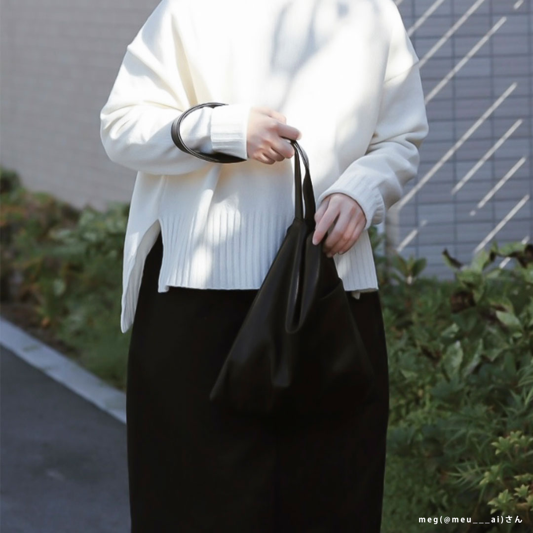 「暮らす」に寄り添う 外ポケット付きソフトレザー3waybag [ai&meg]