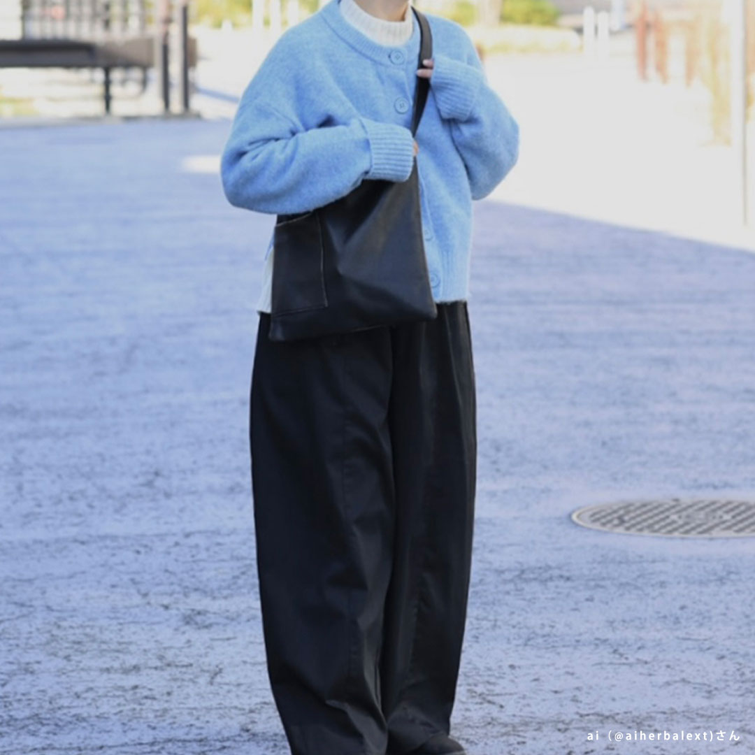 「暮らす」に寄り添う 外ポケット付きソフトレザー3waybag [ai&meg]