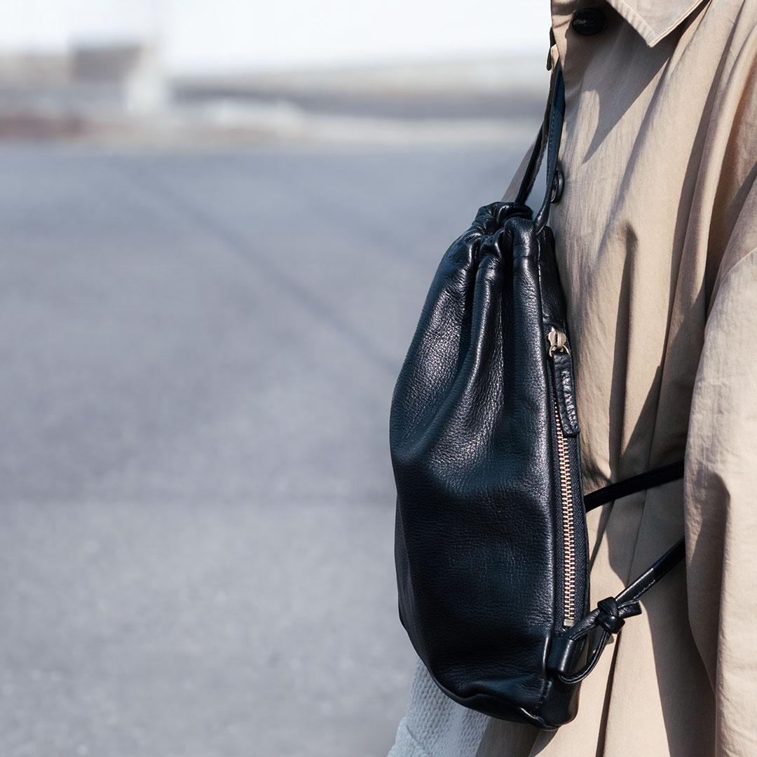 [新作入荷待ち]ナップサック 取っ手付き | drawstring backpack