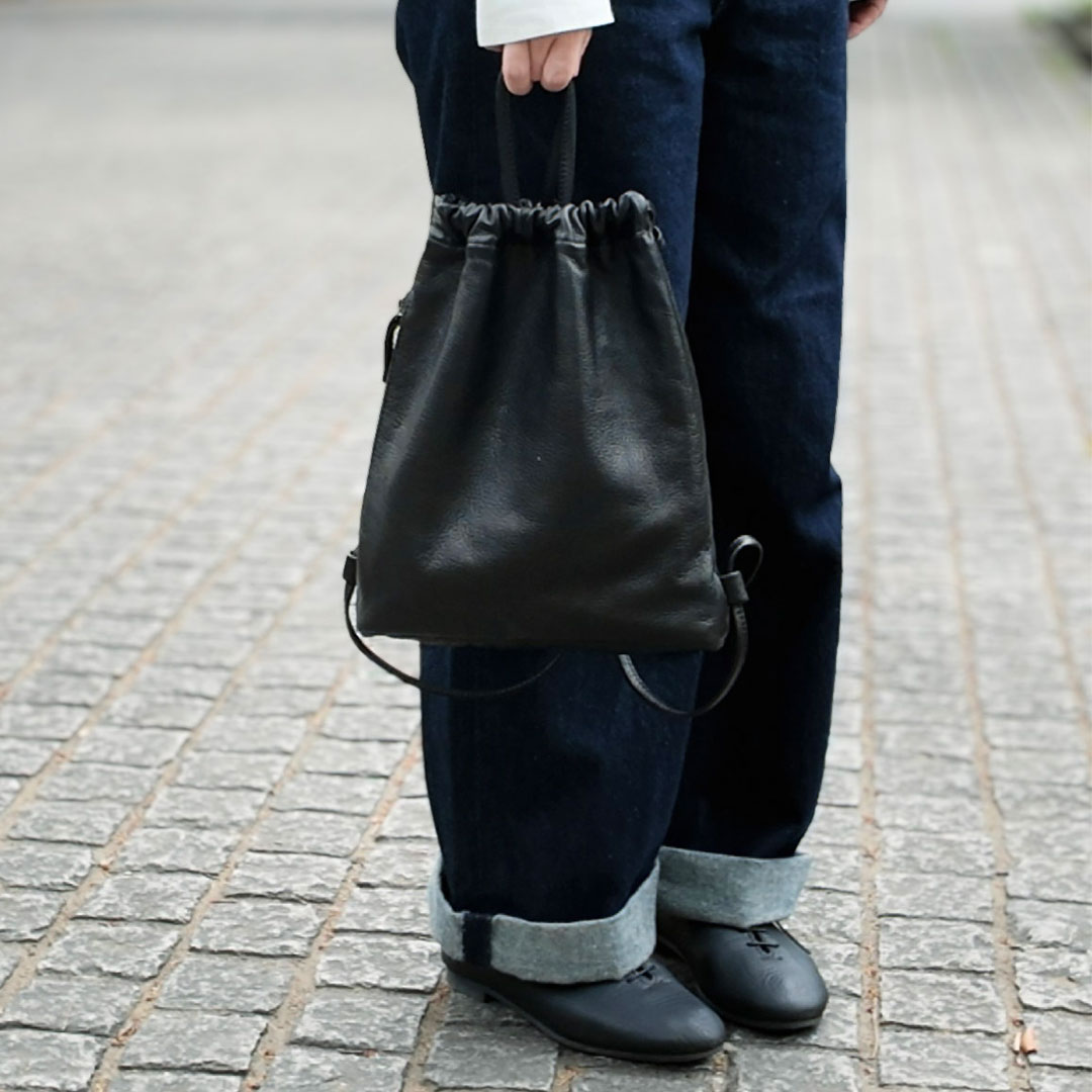 [新作入荷待ち]ナップサック 取っ手付き | drawstring backpack