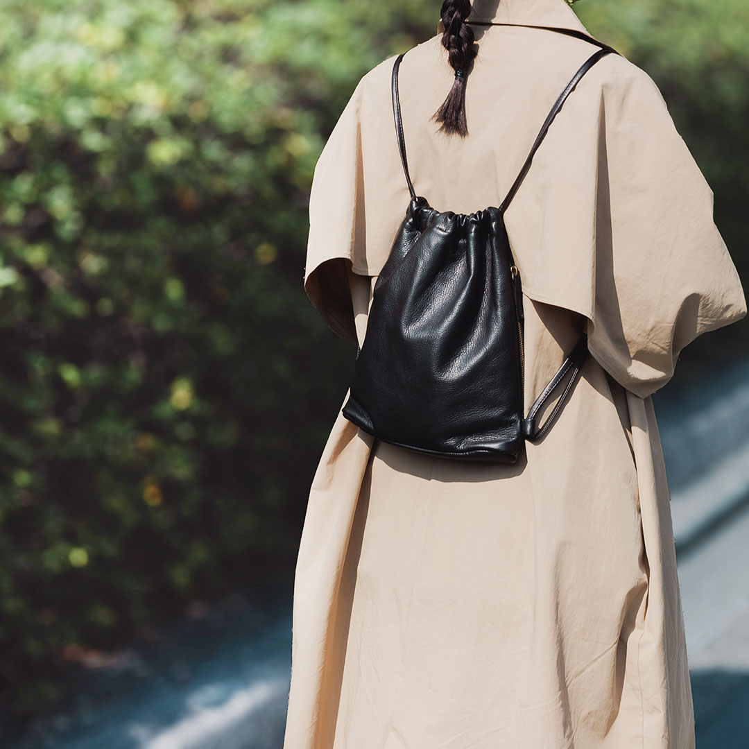 [新作入荷待ち]ナップサック 取っ手付き | drawstring backpack