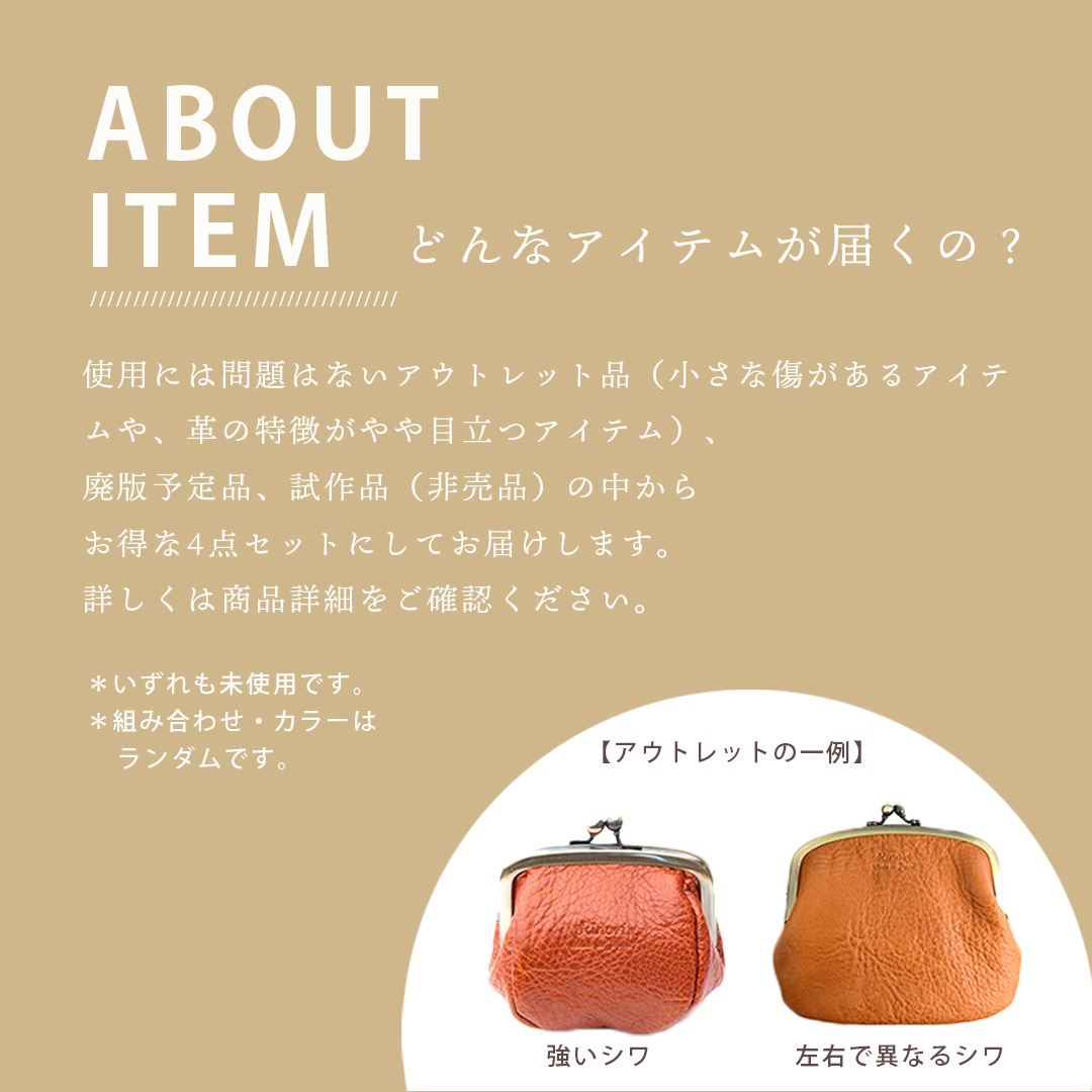 完売【A】サステナブルボックスA ｜ 黒い革バッグが必ず1点入るRinori4点セット