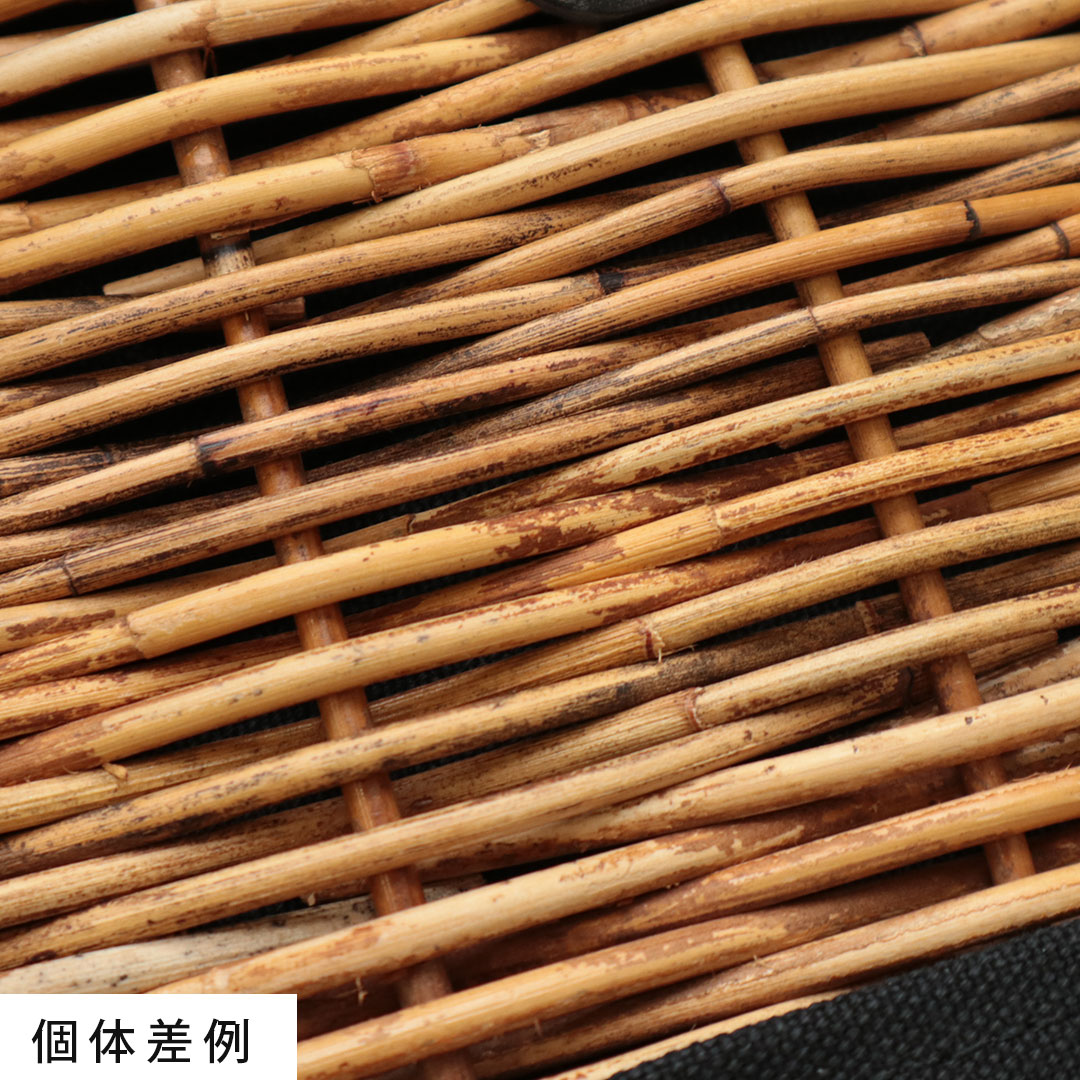 (売切れ)3wayで使える革とカゴのリュック【革とカゴとクボさん】