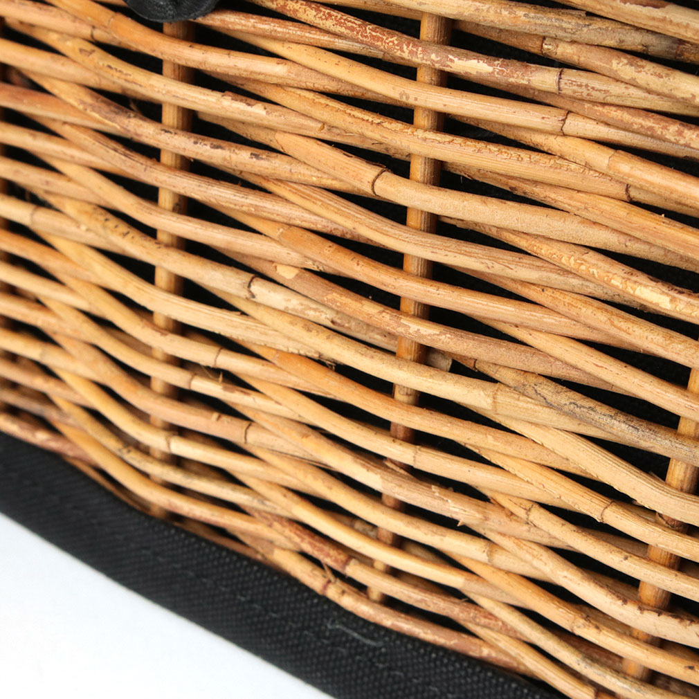 (売切れ)3wayで使える革とカゴのリュック【革とカゴとクボさん】