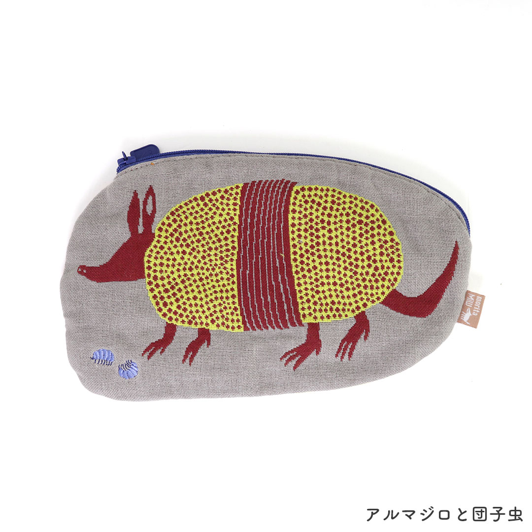 ポーチ 【moritaMiW】 アルマジロ/カラス/コモドドラゴン