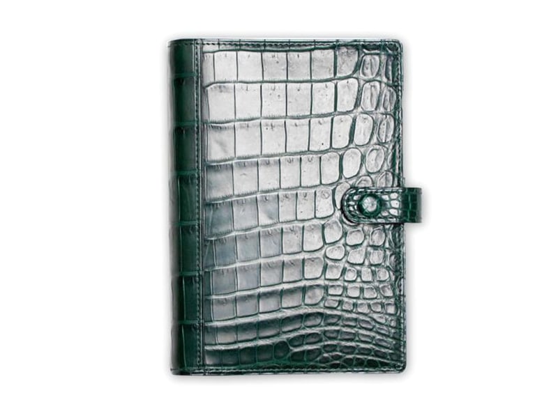 クロコダイル　マット　システム手帳　中　キプロス