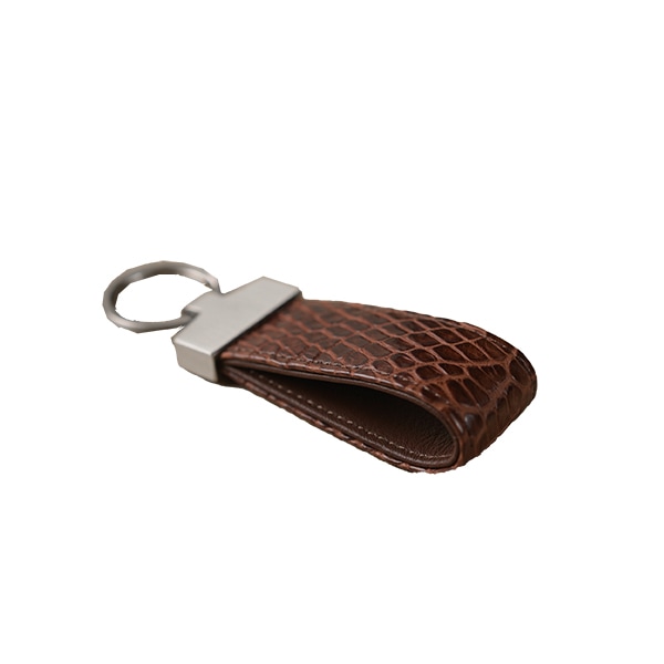 クロコダイル　マット　キーホルダー　チョコ　※こちらの商品は会員登録時に付与されるポイントのご利用はできません。