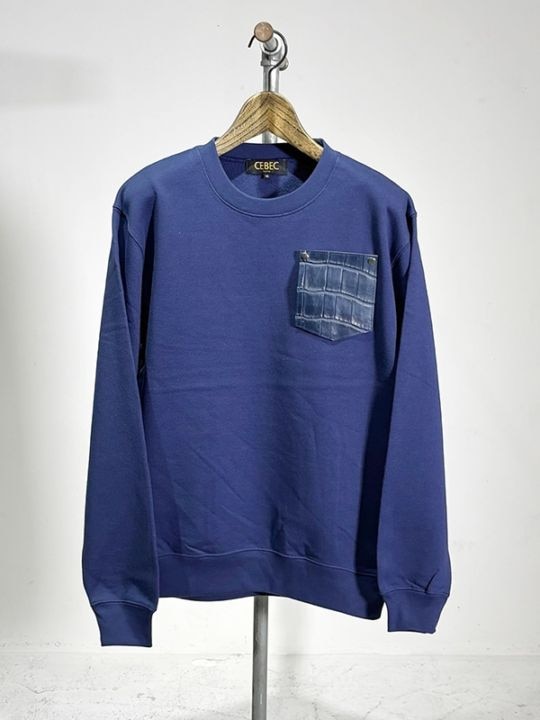クロコポケット　スウェット　ノーマルボディ　ネイビー S