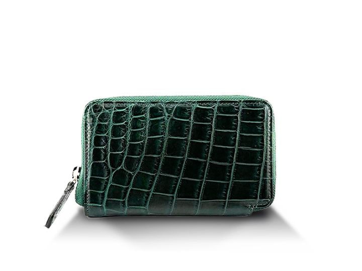 クロコダイル　マット　ハンディーウォレット　キプロス