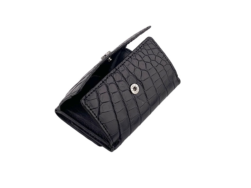 お*︎様 チビナイル　マットクロコダイル ウォレット クロコダイル マットクロコ ウォレット ジップウォレット 長札 束入れ