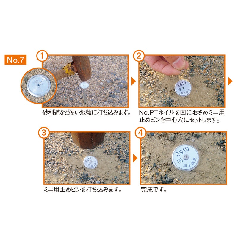 NO.PTネイル　ミニ用止めピン アルミNO.PT リプロ特許製品