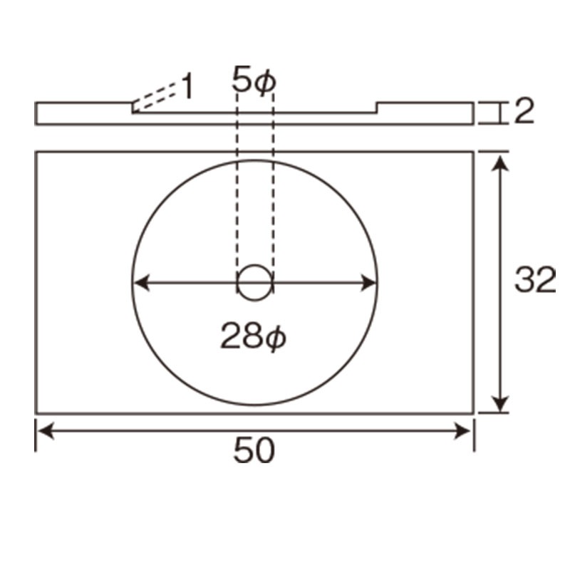 アルミNO.PT専用アルミPT 1穴タイプ T型アンカーピン（芯棒ステンレス