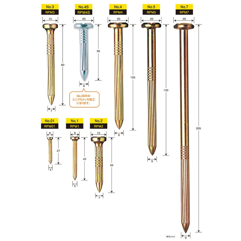 クロスネイルNO.01～NO.07　【箱売り】