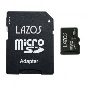 microSDXCカード 128GB Class10 SDMI対応 SD専用アダプタ付属 誤消去防止機能付き ◇ ラゾスSD128GB