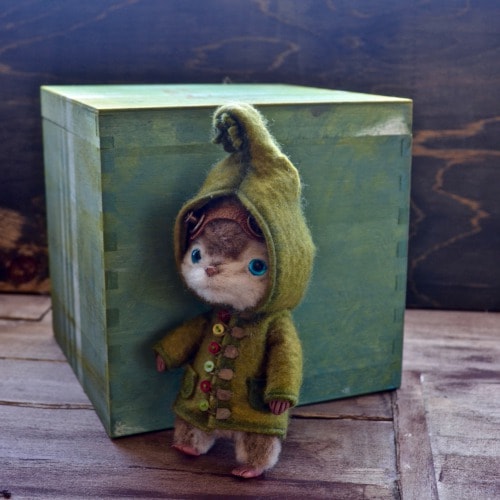 コボリサヤカ　コウモリ　テディベア SoldOut,か行,コボリ サヤカ | Ritti Bear リッティベア