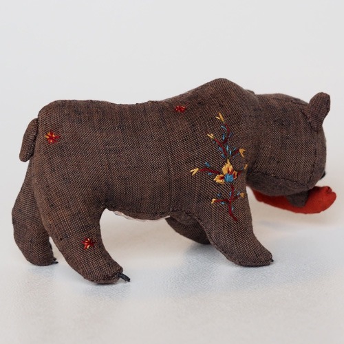 鶴田 眞利子 四つ脚シリーズ 民藝風クマさん | SoldOut,た行,鶴田 眞