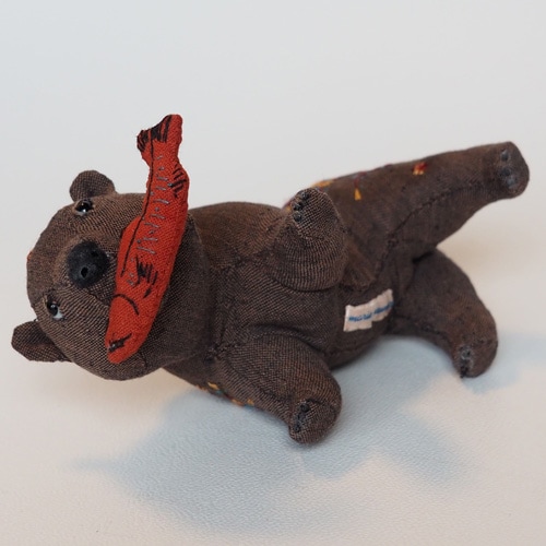 鶴田 眞利子 四つ脚シリーズ 民藝風クマさん | SoldOut,た行,鶴田 眞