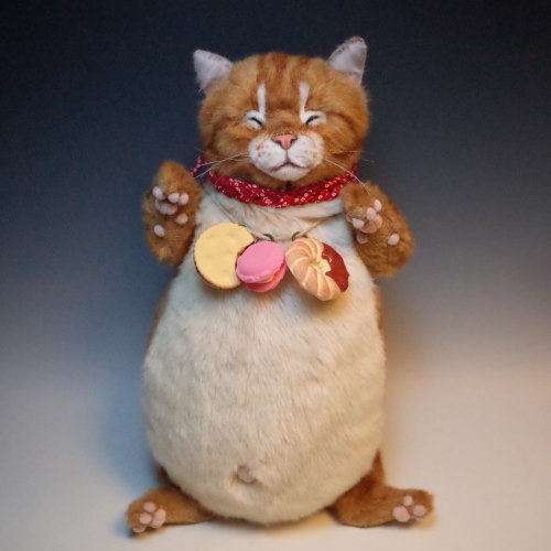 TEDDY PAPA 佐藤真也　猫　テディベア 佐藤 真也 作品展6デブ猫 | SoldOut,さ行,佐藤 真也 | Ritti Bear