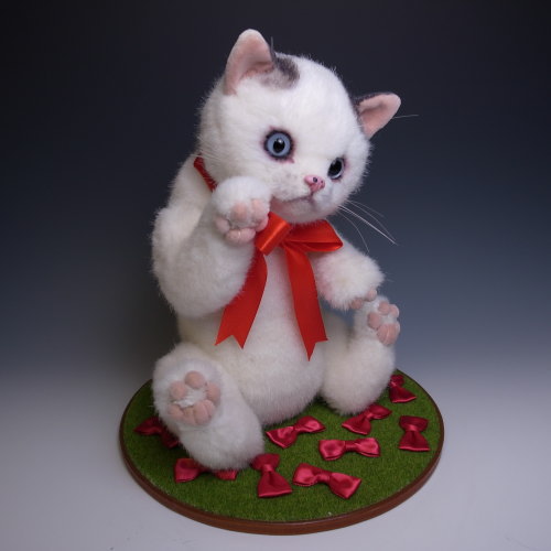 ハンドメイドハリネズミ人形　　人形作家 佐藤真也さん 佐藤 真也 7 ねこ（アンジュ） | SoldOut,さ行,佐藤 真也 | Ritti