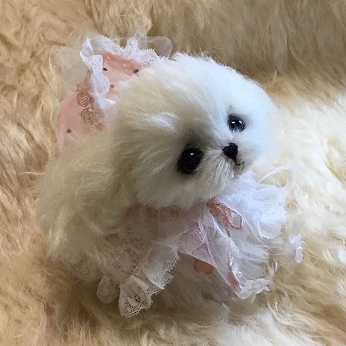 細川さん作品、小さなマルチーズ 細川 祐子 マルチーズちゃん | SoldOut,は行,細川祐子 | Ritti Bear