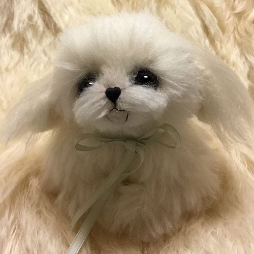 細川さん作品、小さなマルチーズ 細川 祐子 マルチーズちゃん | SoldOut,は行,細川祐子 | Ritti Bear