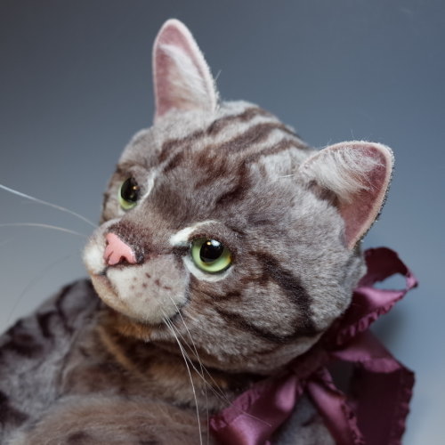 佐藤 真也 Only one テディベア展 10 でっかい抱き猫 モニカ