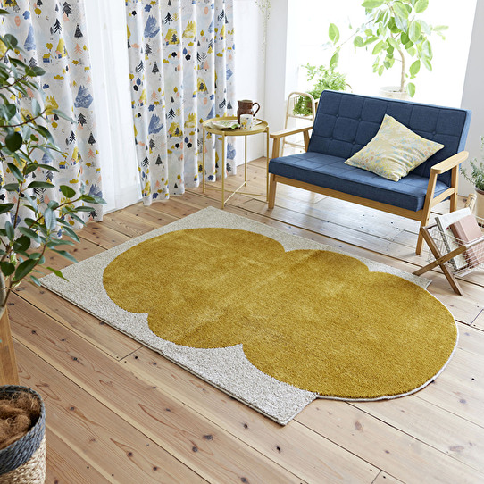 面白い形のカボチャクモラグ KABOCHAKUMO RUG 130×185cm | カーテン