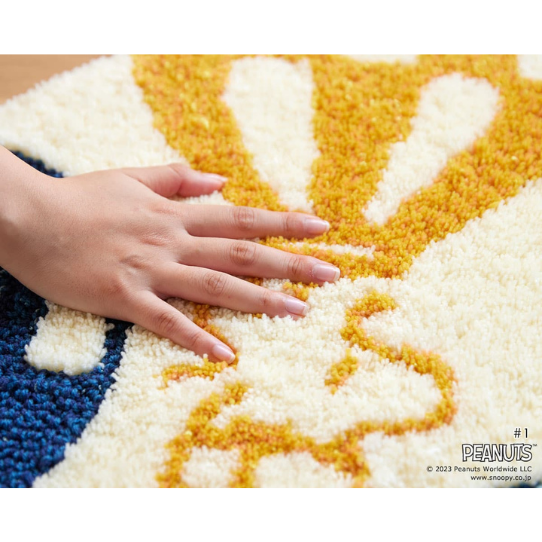 ウッドストック　ラグ バルーンとウッドストックのラグ 48×70cm | カーテングッズ,ラグ | 1cm