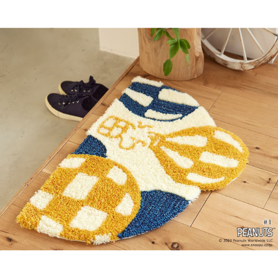 バルーンとウッドストックのラグ 48×70cm | カーテングッズ,ラグ | 1cm