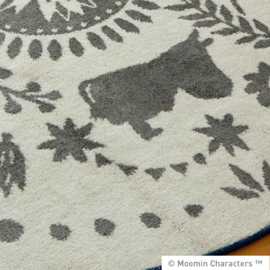 M  FLOWER  MOOMIN  RUG185185cmܥ꡼