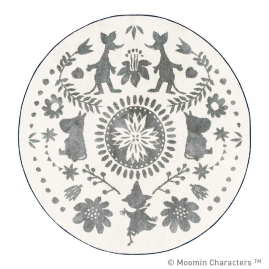 M  FLOWER  MOOMIN  RUG185185cmܥ꡼