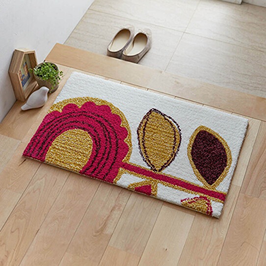 SUN FLOWER MAT�����ؤΤҤޤ���ǥ����󤷤��̲����ޥåȡ��ԥ󥯡�45��75cm