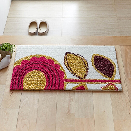 SUN FLOWER MAT�����ؤΤҤޤ���ǥ����󤷤��̲����ޥåȡ��ԥ󥯡�45��75cm