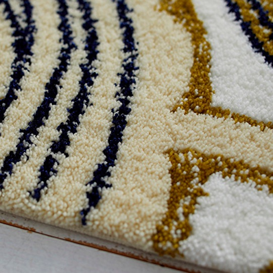 SUN FLOWER MAT�����ؤΤҤޤ���ǥ����󤷤��̲����ޥåȡ������ܥ꡼��45��75cm