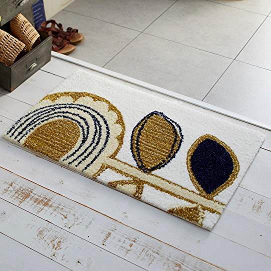 SUN FLOWER MAT�����ؤΤҤޤ���ǥ����󤷤��̲����ޥåȡ������ܥ꡼��45��75cm