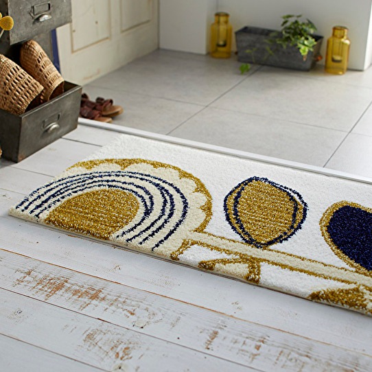 SUN FLOWER MAT�����ؤΤҤޤ���ǥ����󤷤��̲����ޥåȡ������ܥ꡼��45��75cm