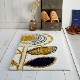 SUN FLOWER MAT�����ؤΤҤޤ���ǥ����󤷤��̲����ޥåȡ������ܥ꡼��45��75cm